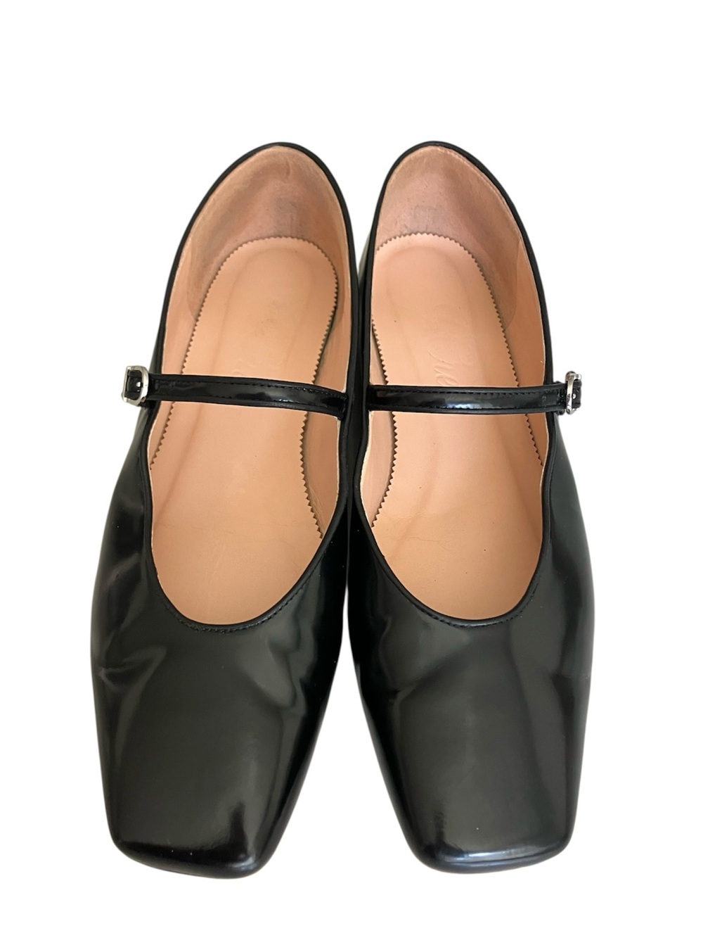 J. Crew Anya Black Leather Mary Jane Flats Women’s 10 Preppy Classic